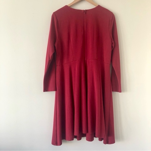 Eloquii Red key hole fit and flare dress size 14 - Picture 6 of 6